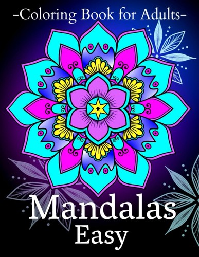 Easy mandalas coloring book - easy,
