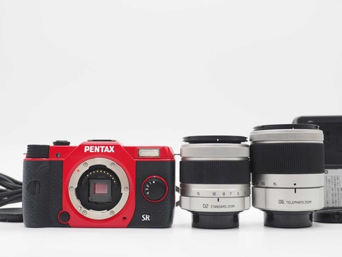 Pentax q10 red 4mp digital - pentax, 12.4mp