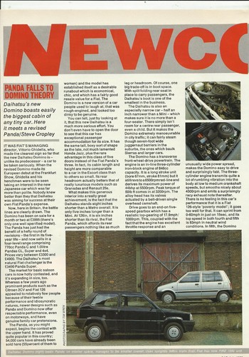 Daihatsu domino and fiat panda - and,