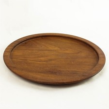Wooden Round Serving Tray 13"