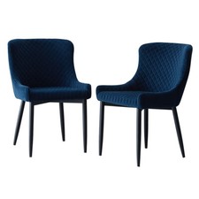 2pcs Dining Chair Velvet Soft