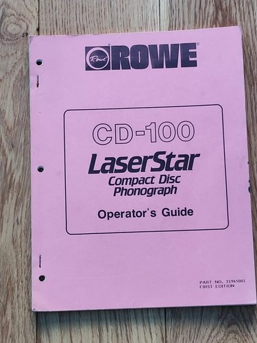 Rowe 100 laser star - rowe, cd-100