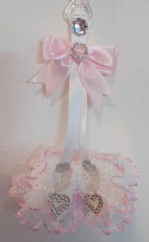Pram charm new - pram, *new*pink/white