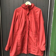Orvis Sporting Rain Hooded Jacket Coat Longline Fishing Stowaway Hood Zip Up