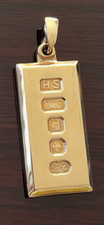 9ct Gold Ingot Pendant