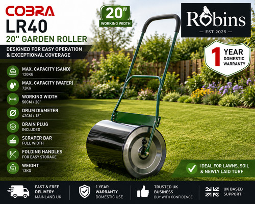 Cobra lr40 garden roller - cobra,