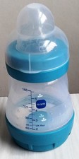 x1 Single Mam 160 ml Baby Bottle Blue Plastic milk feeding container anti-colic
