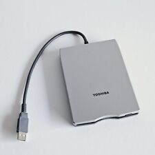 Toshiba External Floppy Disk Drive - USB Silver (PA3043U-1FDD) Untested - Read 