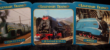Set 8 Legendary Trains Coasters Railroad Steam Man Cave Collectible Gift Atlas