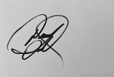 Donny Osmond Authentic Signed White Card AFTAL