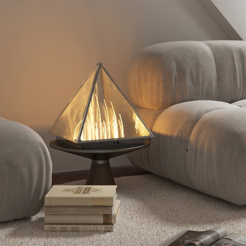 Triangular table lamp - triangular,