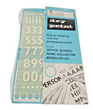 Vintage BLICK Dry Print Rub On