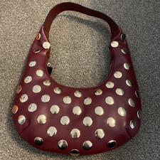 ASOS Red Studded Shoulder Bag