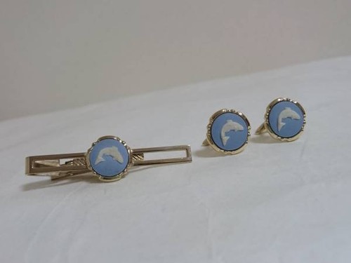 Wedgwood jasper fish motif tie - fish,