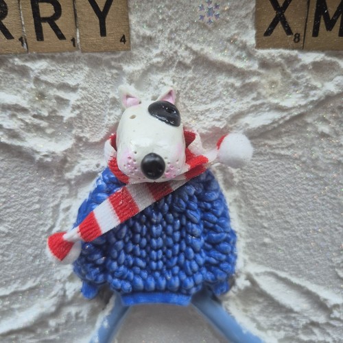 English bull terrier ornament - english,