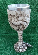 Resin And Metal Skull Goblet