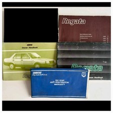 Fiat Regata  Handbooks & 1 Fiat warranty Booklet blank 