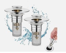 2-Pack Sink Stopper Hair