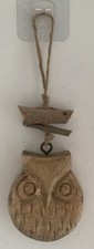 Carved Wooden Owl, Hanging