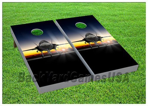 Fighter jet plane - fighter, cornhole