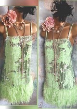 Asos Green Silver 20s Gatsby