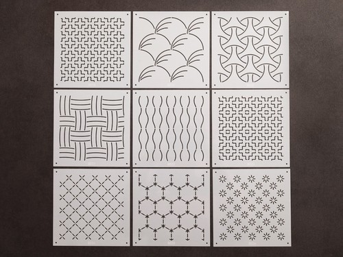 Sashiko embroidery template - sashiko,