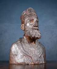 Large Bronzed Terracotta Bust