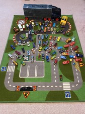 Toy car bundle with play matt and carry case