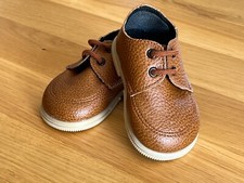 Brown Baypod boy's shoes - size 2 hard sole