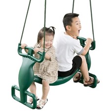 Tandem Swing for Kids with Swing Seat for Two Children Playground Fun