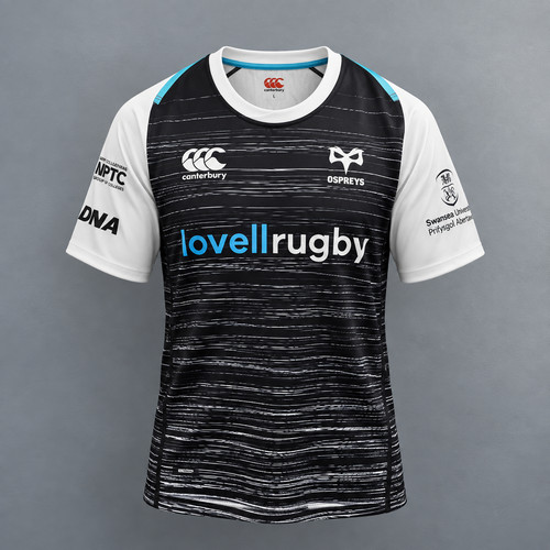 Ospreys rugby shirt mens large - ospreys,