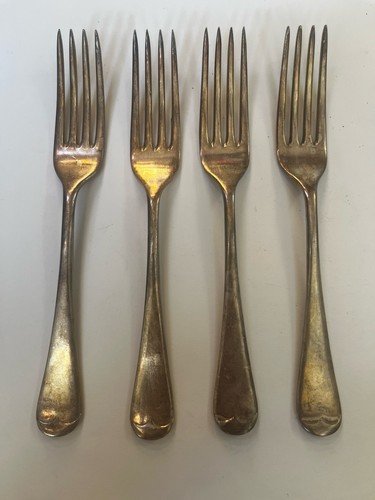 Four sliver plated hallmarked - four,