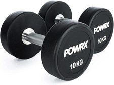 2 x 10kg Round Dumbbells Set