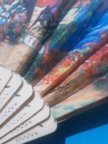 Decorative hand fan 2010s - fan, c.2010s
