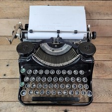 Vintage Underwood Universal Typewriter Black Portable 1930s Needs Service USA