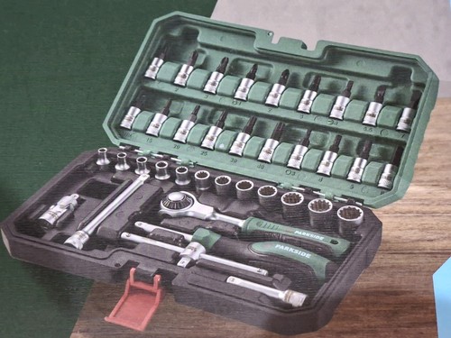 Parkside socket set with - socket,