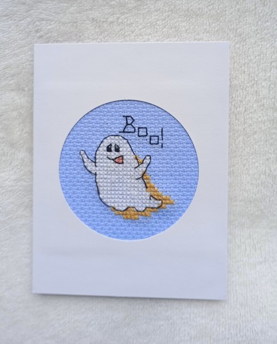 Handmade cross stitch card - handmade,