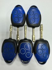 5 X GENUINE FORD TRANSIT 3 BUTTON REMOTE KEY FOB MK7 TIPPER VAN. BLUE TESTED !