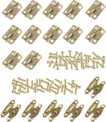 12pcs antique brass hinges - 12pcs,
