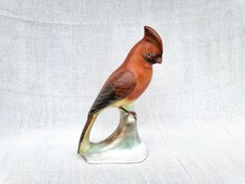 Vintage Hungarian Parrot Figurine – Hand Painted Porcelain – 19cm Tall