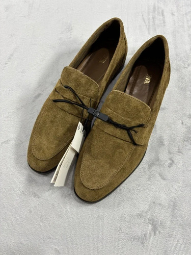 Zara flat split - suede, leather