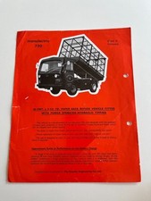 MANULECTRIC Stanley Engineering Co 620 Van 730 Electric Tipper Brochure 1960s