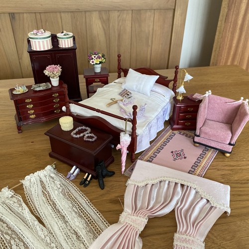 Dolls house bedroom set 12th - house,