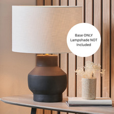 Black Terracotta Table Lamp