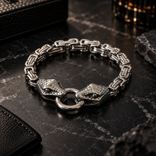 Men snake bracelet - men’s,