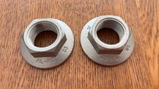 2 x Genuine AL-KO One Shot 32mm Flanged Hub Nuts - Axle Caravan Trailer - 581200
