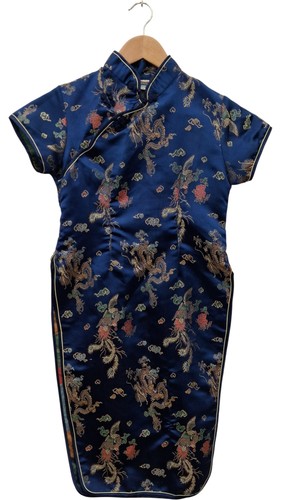 Silk cheongsam dress - silk,