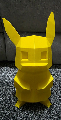 Yellow pikachu style geometric - pikachu-style,