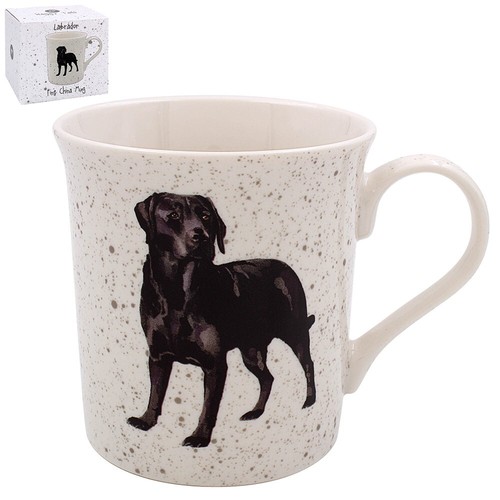 Black labrador mug - black, set
