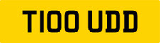 TOO LOUD REG NUMBER PLATE T100